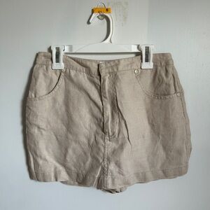 L'Academie Tan Mini Skirt